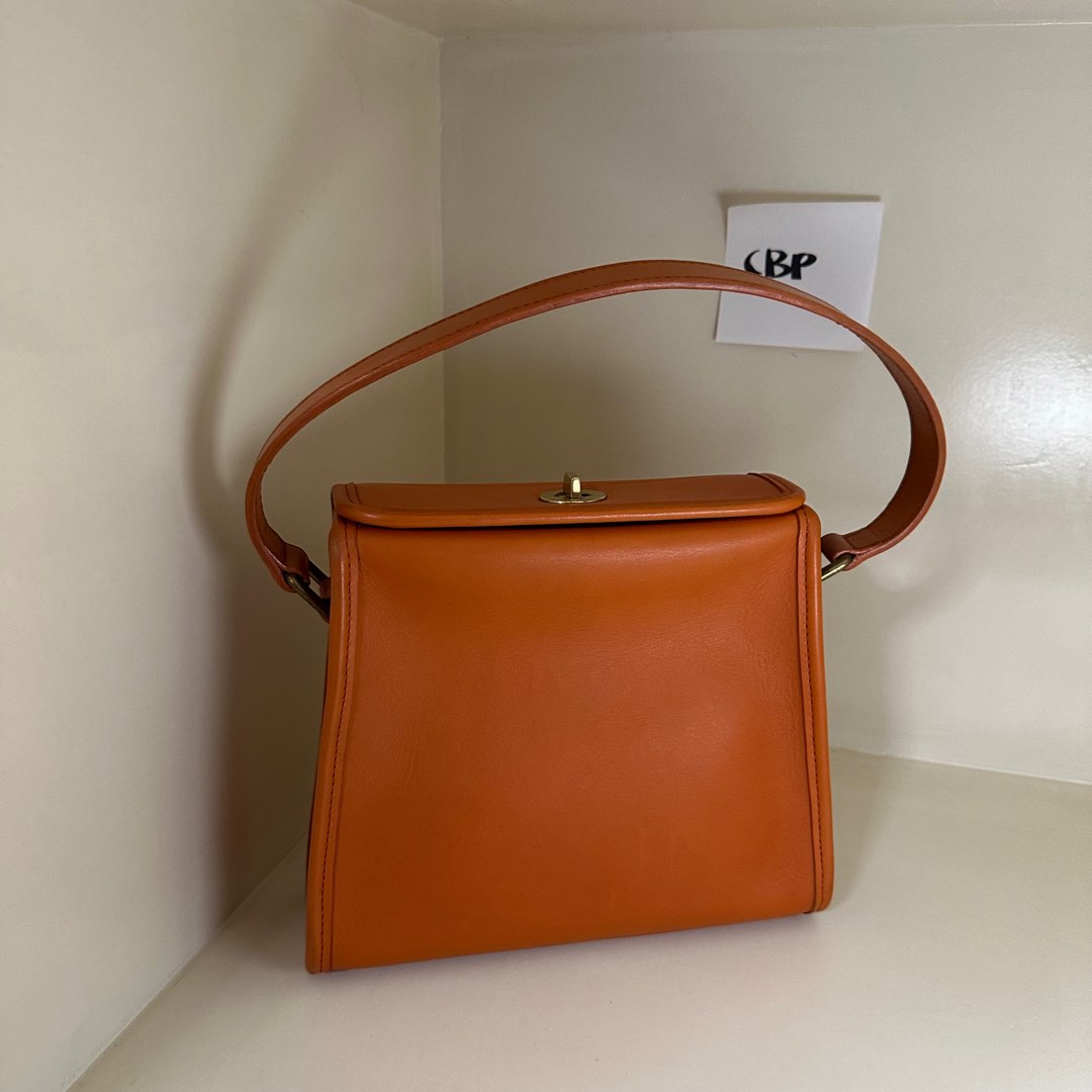 Vintage Coach Geometric Top Turnlock (9043), Women's Fashion, Bags