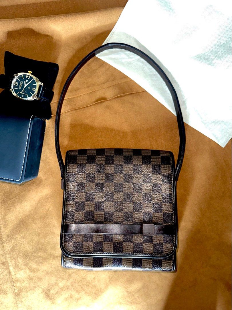 Preloved authentic Louis vuitton Lv tribeca mini damier ebene vintage  shoulder bag, Luxury, Bags & Wallets on Carousell