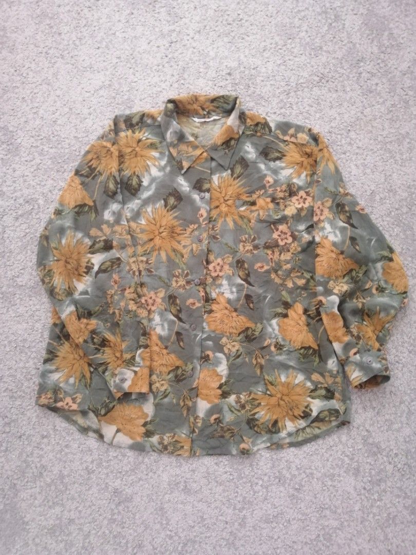 Vintage Floral Shirt - L