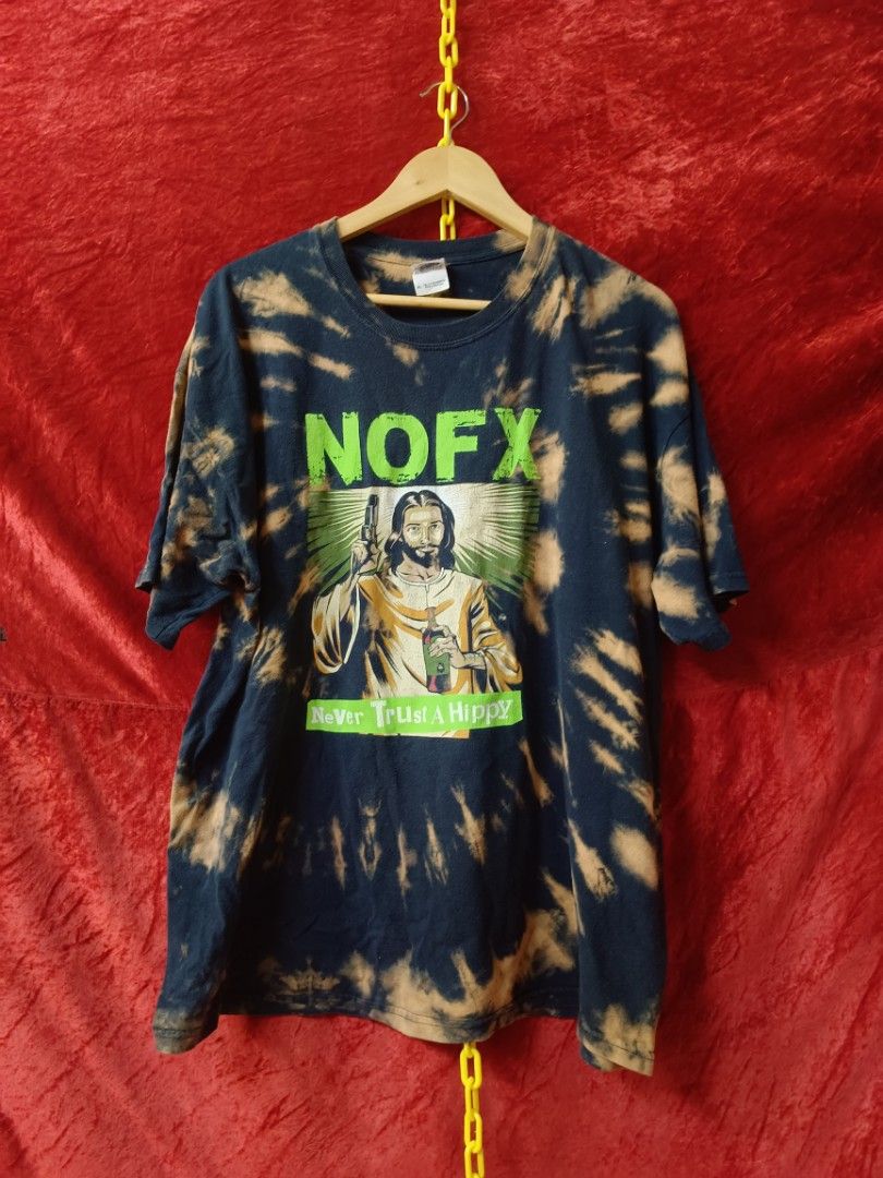 Vintage NOFX Never Trust A Hippie Tie Dye Tee, Men