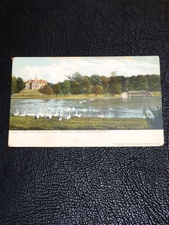 Vintage US Postcard: Lake n Museum, Roger William's Park, Providence Rhode Is. Unused