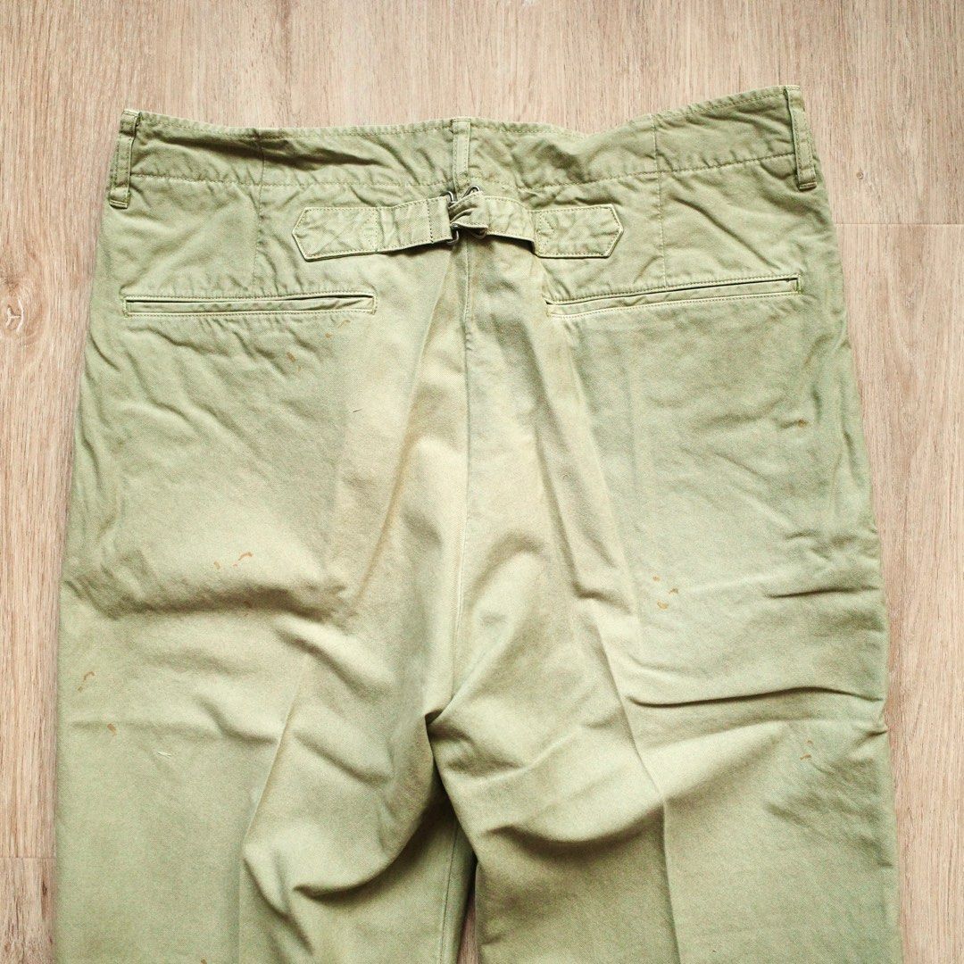 visvim CHINO PANTS DMGD, 名牌, 服裝- Carousell