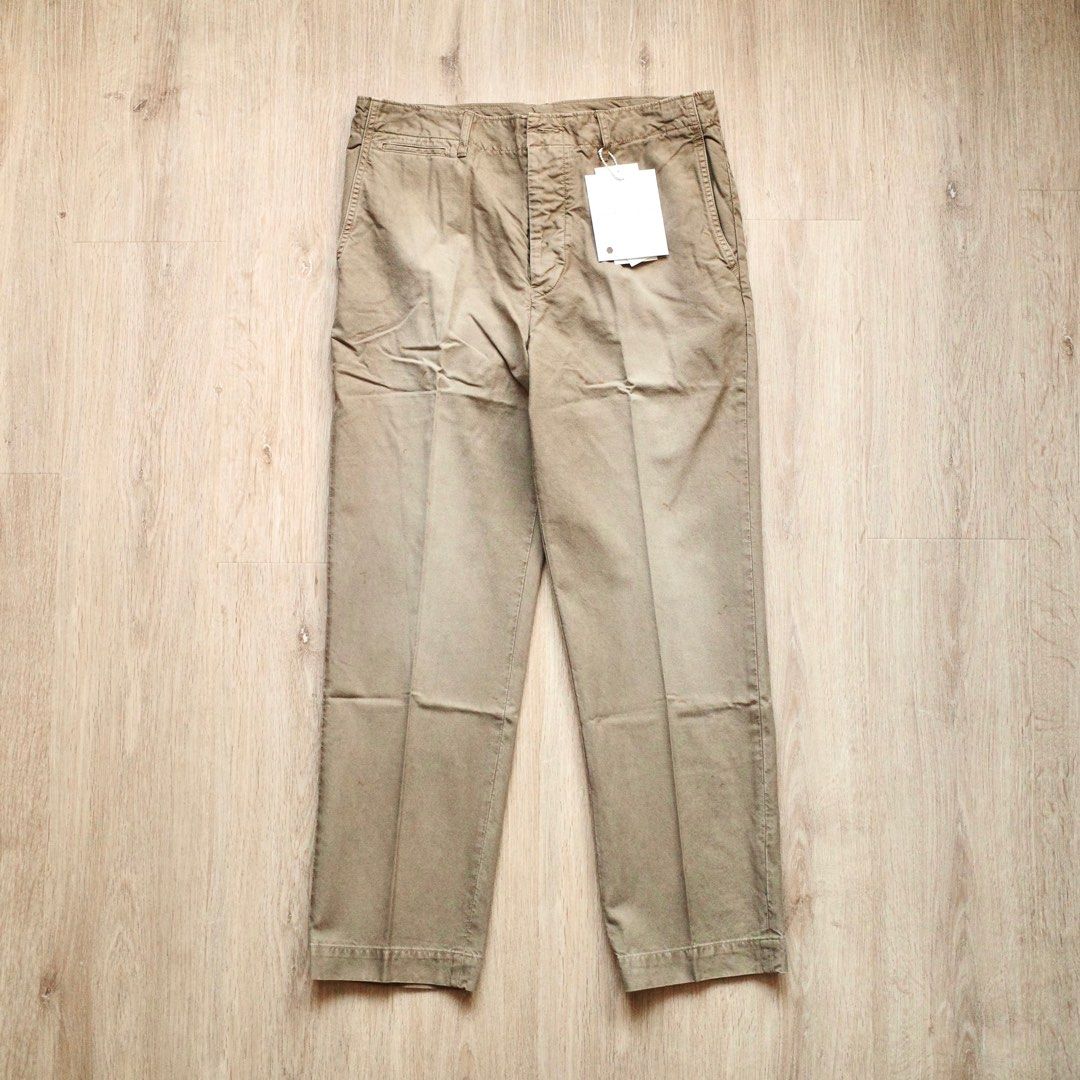 visvim CHINO PANTS DMGD, 名牌, 服裝- Carousell