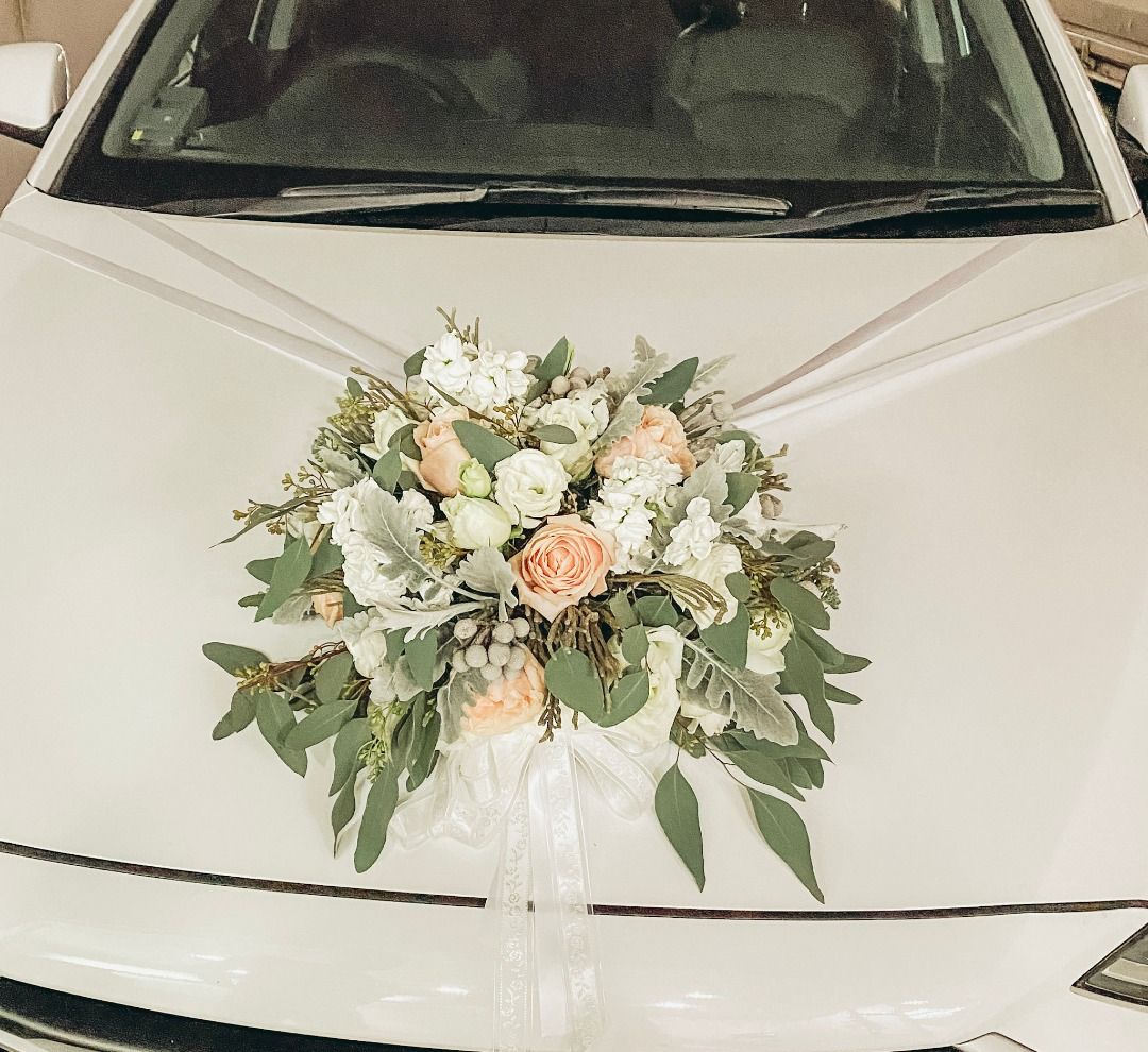Wedding Car Flowers Package, Hobbies & Toys, Stationery & Craft, Flowers &  Bouquets on Carousell