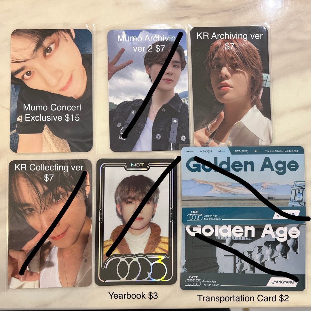 WTS NCT Golden Age KR and JP Mumo ver Archiving Collecting