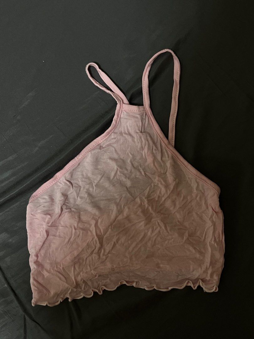 Y2K Baby Pink Crop Top, Women's Fashion, Tops, Sleeveless on Carousell