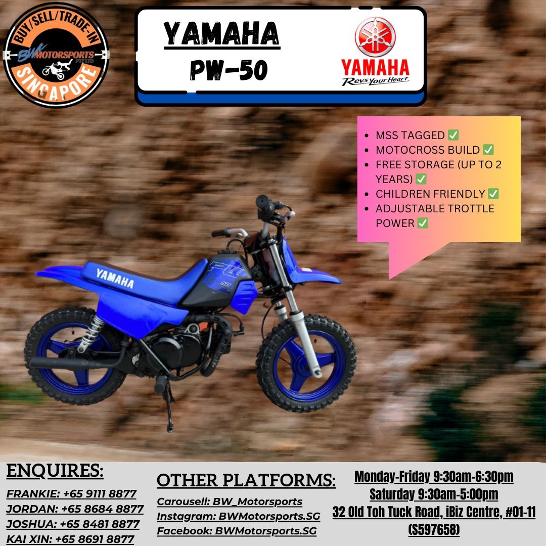 Pw motorcycles deals