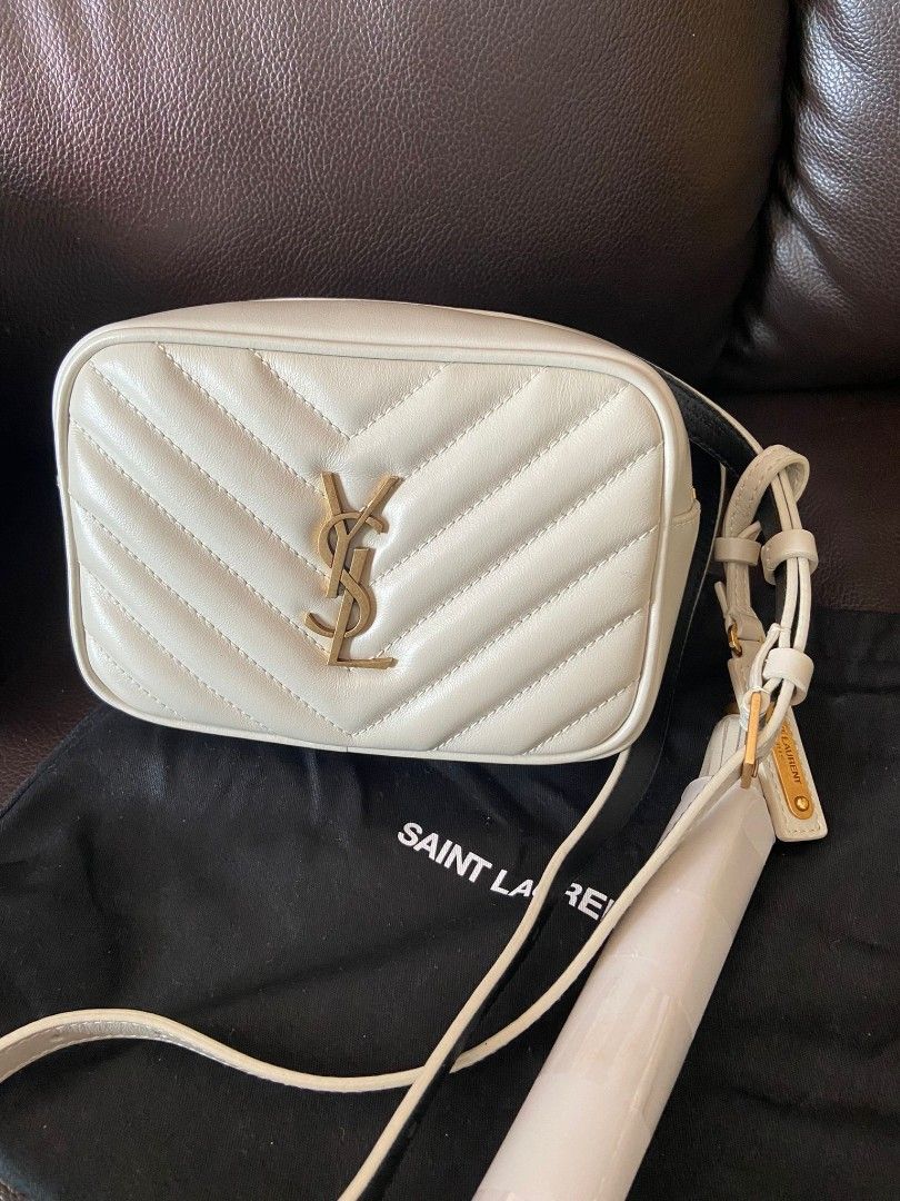 Ysl belt sales bag white