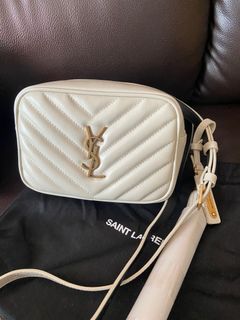 YSL Lou Camera Bag unboxing and try on / Gucci VS YSL #ysl  #whitedesignerbag 