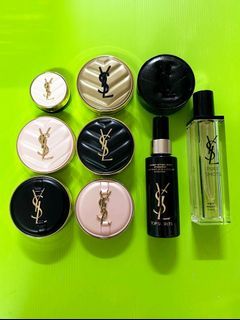 Ysl luminous matte cushion foundation 14g full size peau couture toche glow pact natural healthy hydration matte cushion foundation hydrating makeup setting spray pure shots night reboot moisturizing serum new Free postage