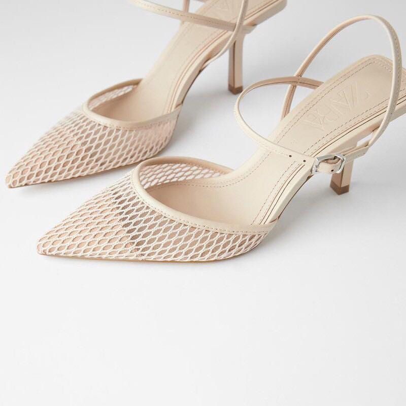 Mesh heels zara sale