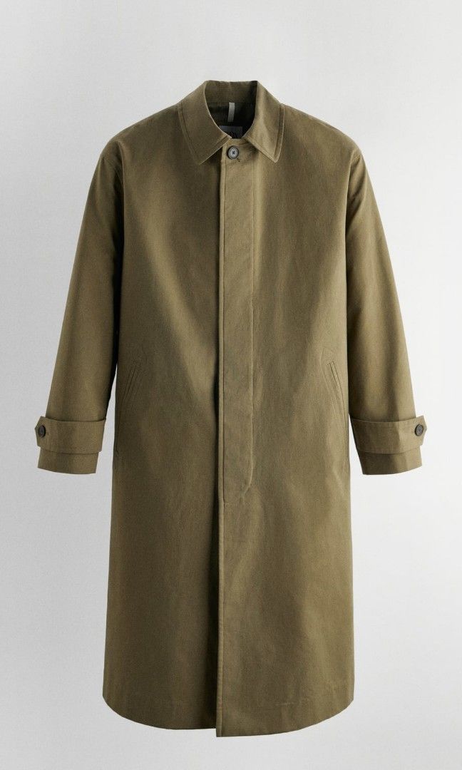 ZARA Water Repellent Trench Coat Men s Fashion Coats Jackets and Outerwear on Carousell