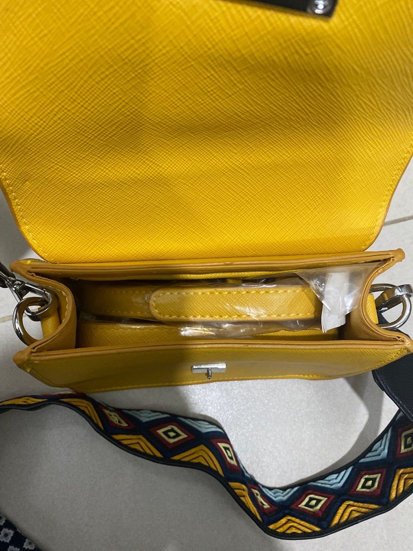 Zara Yellow Crossbody Bag
