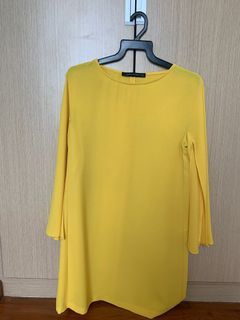 Zara yellow dress