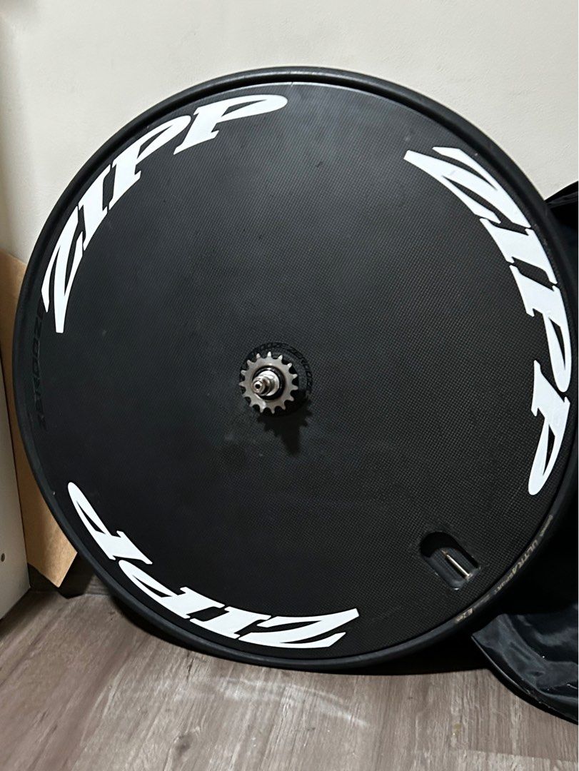 Used Track Bike Rear Disc Zero Track Disc Rear wheel with zipp decal, Sports Equipment, Bicycles ...