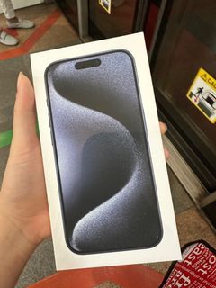 128GB IPHONE 15 PRO BLUE TITANIUM SEALED IN BOX
