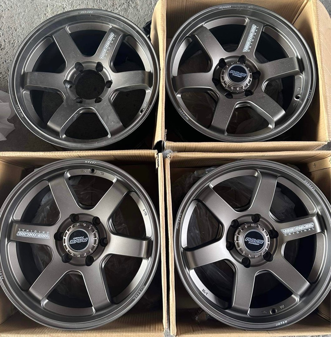 18” TE37 Volkracing code 6181 Magwheels 6Holes pcd 139 Brandnew, Car ...