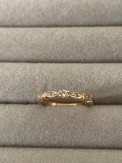 18k rose gold diamond ring