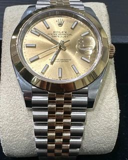 2022 Rolex Datejust 41MM Jubilee Two-Tone Champagne Dial (126303)