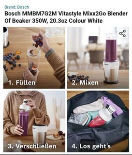 240923  BOSCH Mixx2Go Vitastyle   3 in 1 Mini Blender