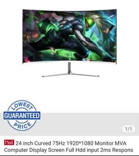24 inch Curved 75HZ 1920*1080 Monitor