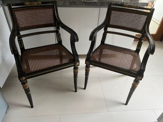 4 baker regency chairs