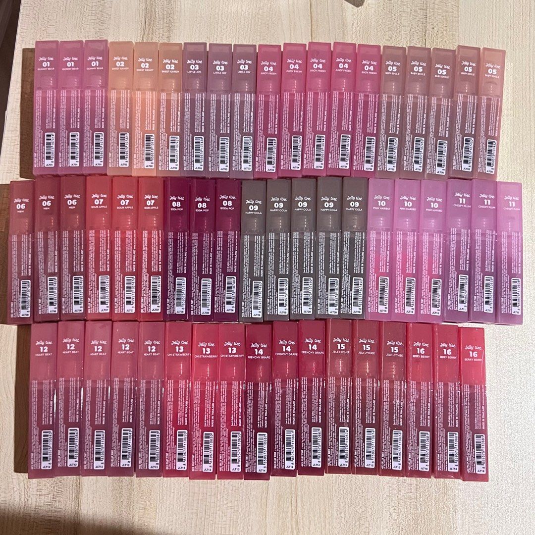 4U2 JELLY LIPTINTS PASABUY FROM THAILAND (Category: Makeup) located in Manila. Submitted by colealeaph (Listing ID 1256585717, Image 1). Description: A Liquid Lip, Jelly Like Texture That Gives Comfort And Vibrant Color. Pigment Rich Color That Lasts All Day While Keeping Lips Soft. The Formula Contains Air Soft Flex Film And Moist-Ha Tech That Provide Powerful Hydration, Shine And Lock In Moisture Longer - All shades available - Limited stocks o