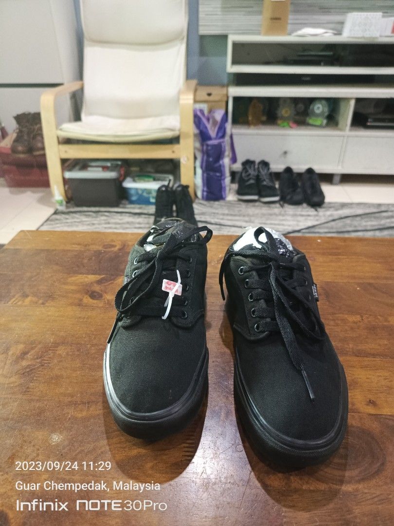 Black online vans 8.5
