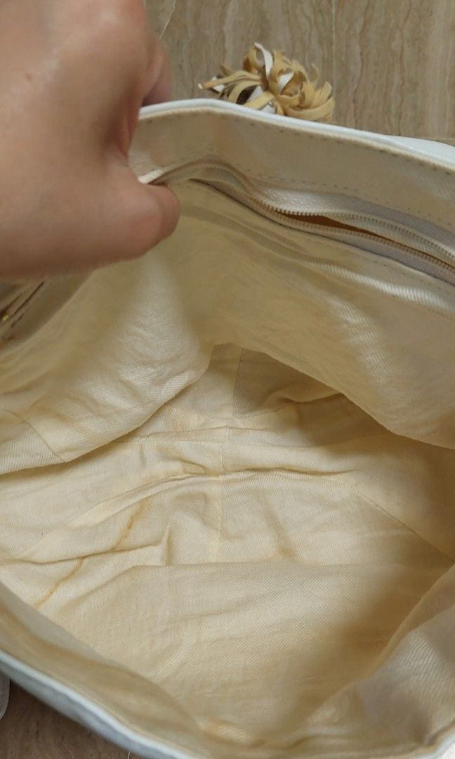 White sales vinyl bag