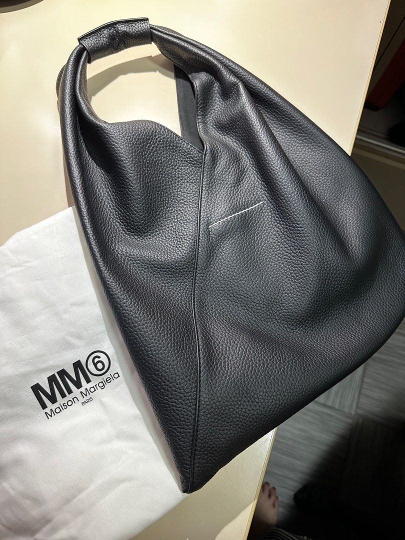 真皮) MM6 black leather small tote bag Maison Margiela, 女裝, 手袋
