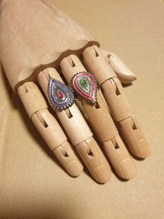 A Pair of Paisley Rings