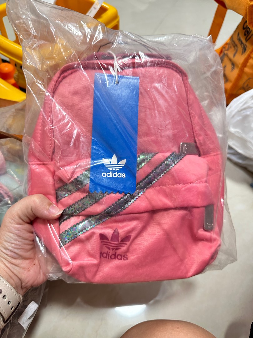Adidas kids mini backpack in pink, Babies & Kids, Going Out, Carriers ...