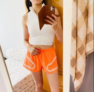 Adidas Stella McCartney Neón Orange Ultralight Shorts