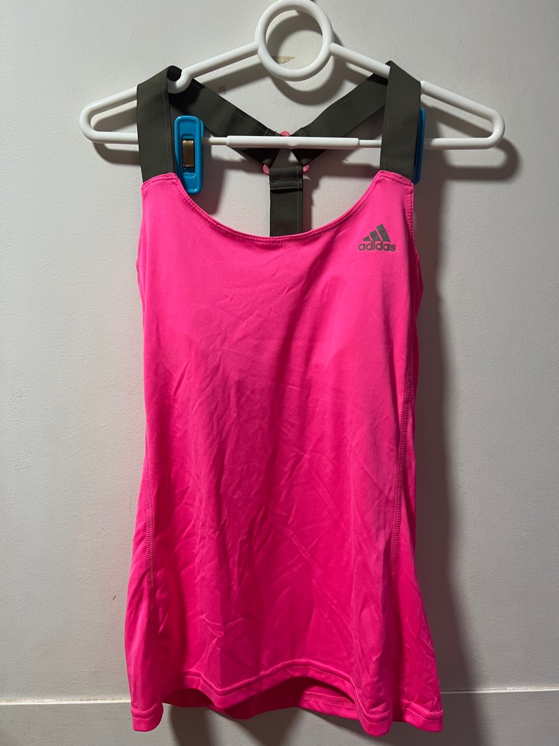 Adidas XS Hot Pink Top Women s Fashion Activewear on Carousell