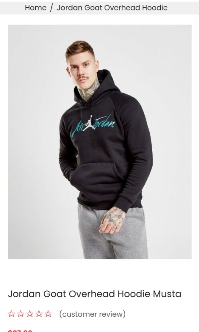 Jordan goat overhead shop hoodie