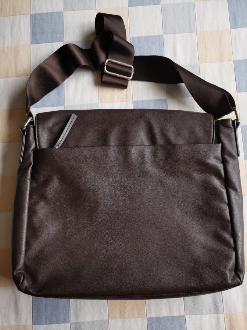 Aldo leather messenger bag online