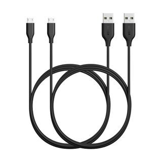Anker Powerline Micro USB (6 Feet) - Durable Charging Cable, with Aramid Fiber and 5000+ Bend Lifespan for Samsung, Nexus, LG, Motorola, Android Smartphones and More (Black)
