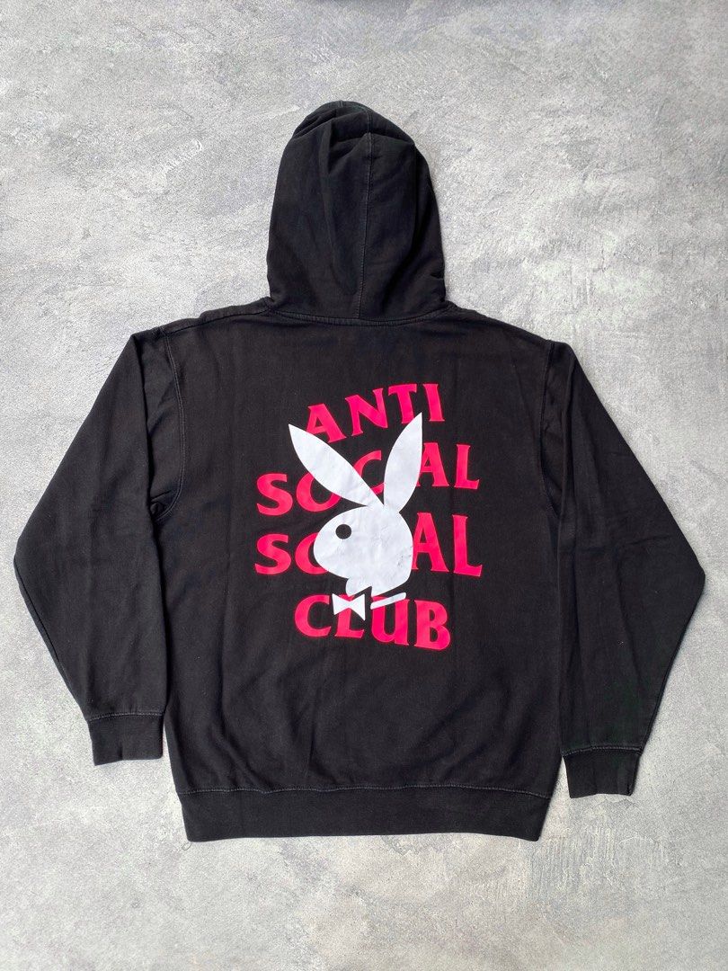 Anti social social club x playboy hoodie sale