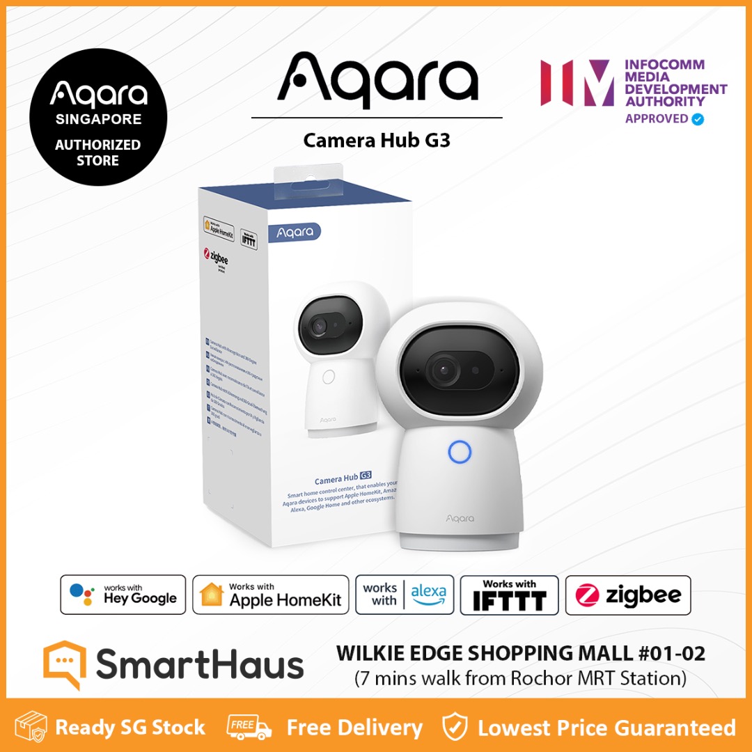 Aqara G3 Camera Hub G2H Pro Camera Hub Matter Ready & Zigbee 3.0 2 Years Aqara Official