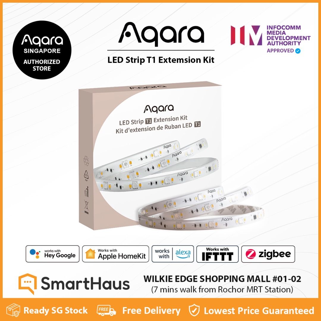 Aqara LED Strip T1 Matter Ready & Zigbee 3.0 2 Years Aqara Official Warranty Singapore