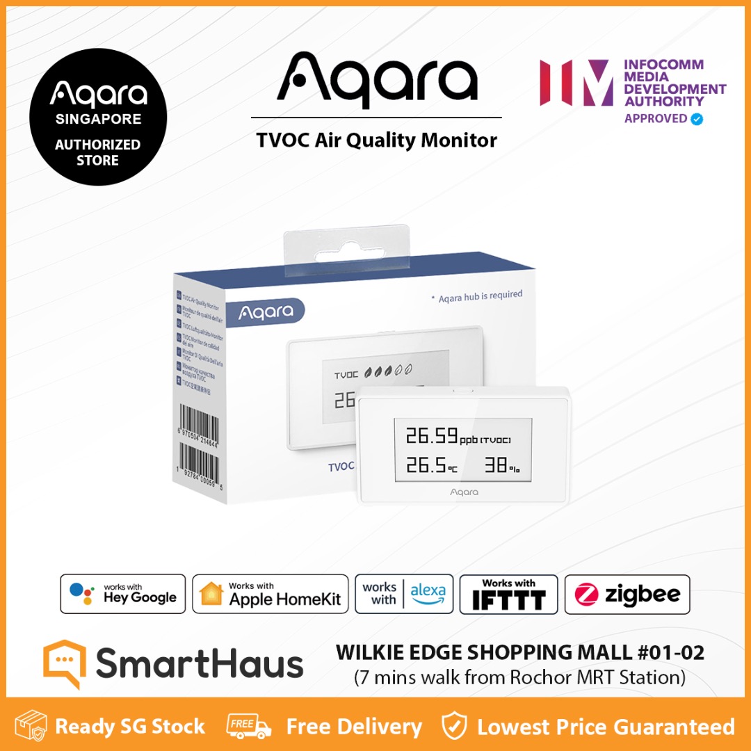 Aqara TVOC Air Quality Monitor | Apple & Google Smart Home Support ...