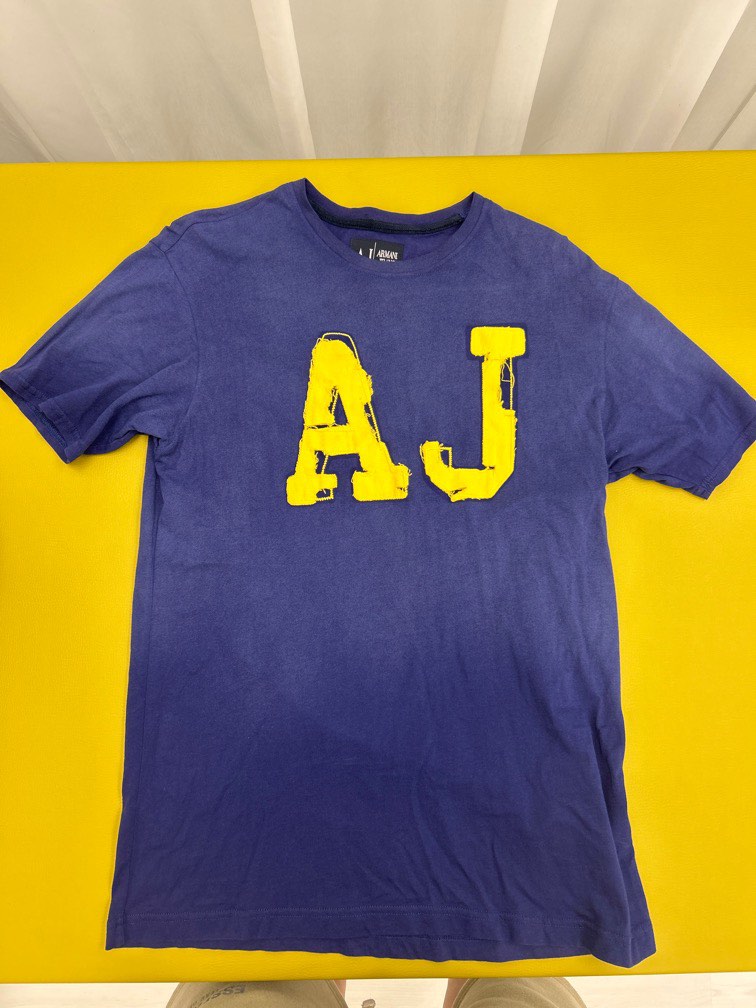 Armani jeans blue t shirt Men s Fashion Tops Sets Tshirts