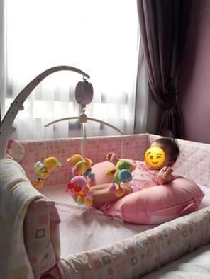 Arm's reach co sleeper pink cheap