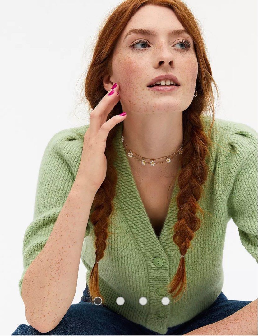 Monki puffed outlet sleeve sweater