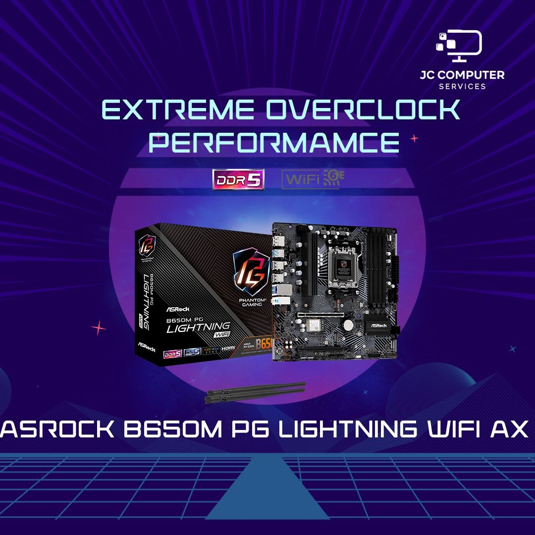 B650M PG Lightning WiFi | ASRock(アスロック) Socket AM5 AMD B650 Micro ATX  WiFiモジュール付属