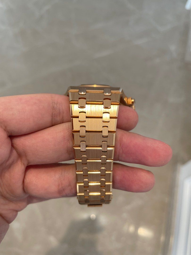 Gold ap royal oak chronograph discount