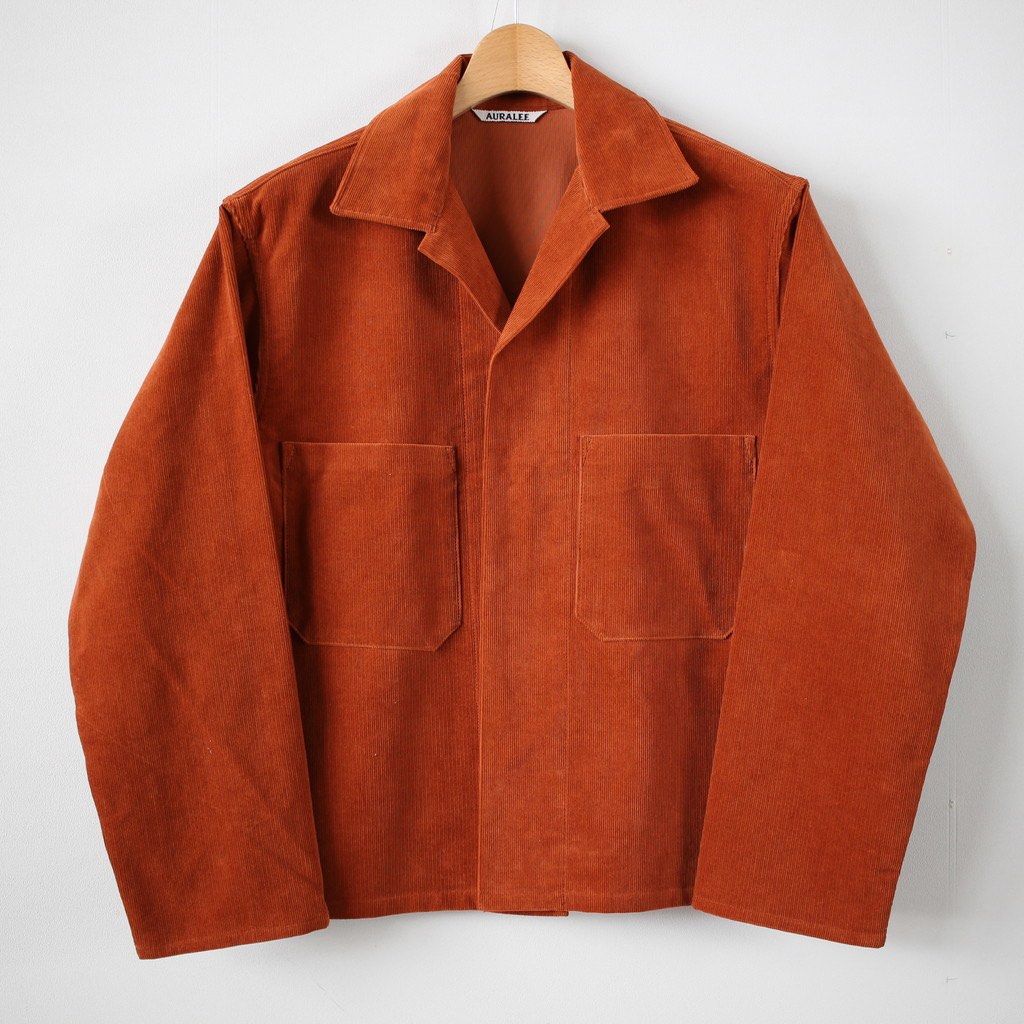 ランキング受賞 AURALEE 3 WASHED CORDUROY SHIRTS JACKET CORDUROY メンズ