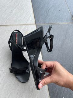 Authentic Prada Wedges Sz 38