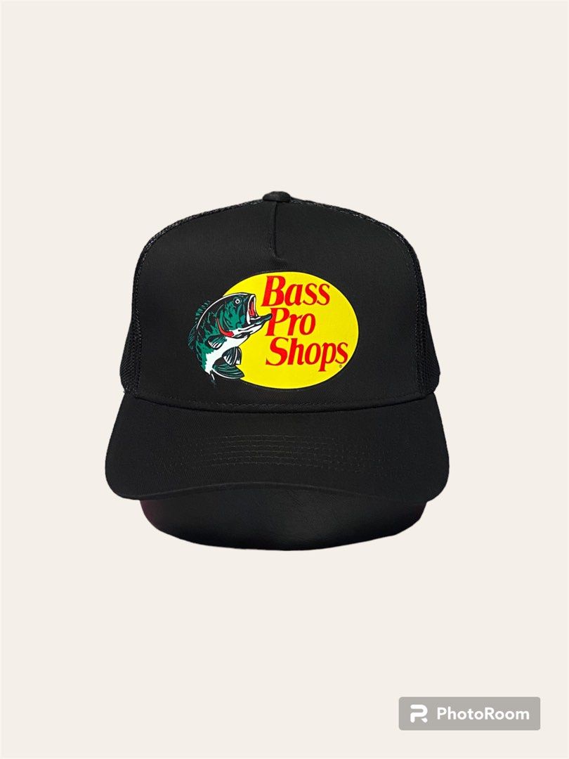 Bass Pro Shop Trucker Cap Black, Men's Fashion, Watches & Accessories, Caps  & Hats on Carousell