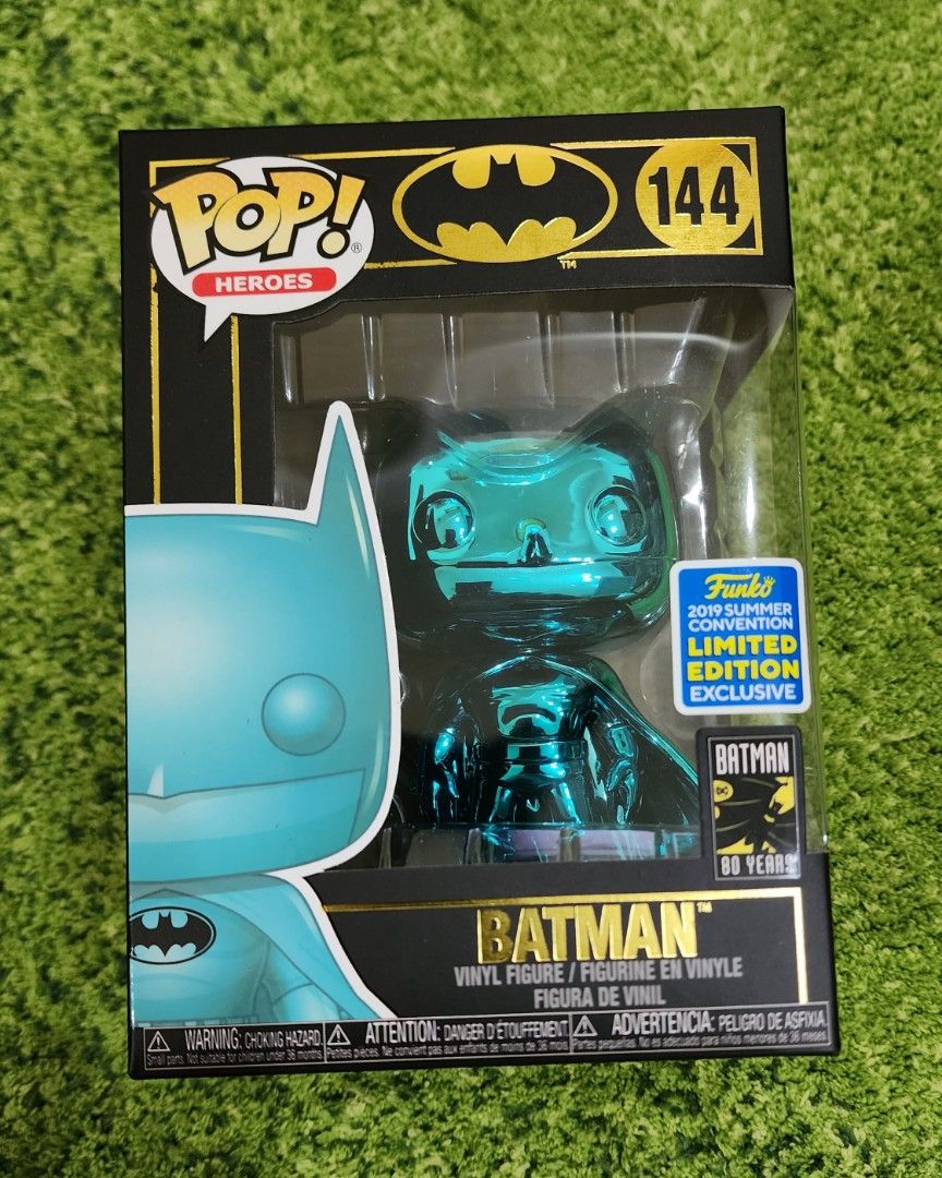 Teal chrome batman funko pop top